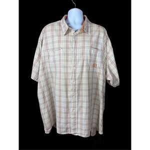 Big Daddy Brand 5XL Short Sleeve Plaid Button Up Shirt